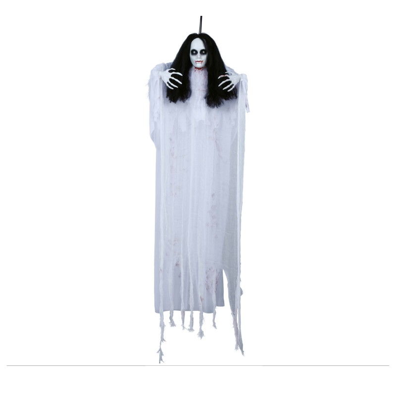 DECORATION HALLOWEEN FEMME FANTOME 120 CM LED ET SON ET MOUVEMENT DECORATION HALLOWEEN FEMME FANTOME 120 CM LED ET SON ET MOUVEMENT