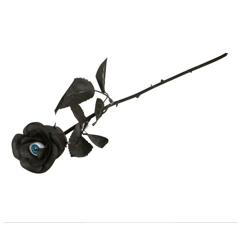 ROSE NOIR AVEC DES YEUX 42 CM ROSE NOIR AVEC DES YEUX 42 CM