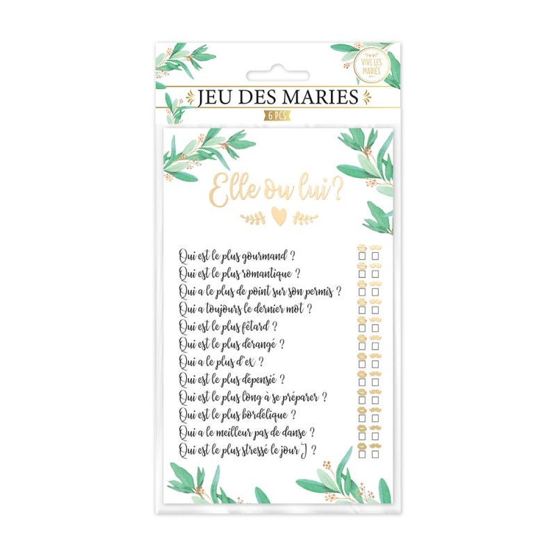 KIT JEU DES MARIES ELLE OU LUI MARIAGE KIT JEU DES MARIES ELLE OU LUI MARIAGE