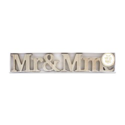 MOT A POSER MR & MRS EN BOIS
