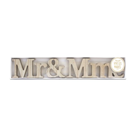 MOT A POSER MR & MRS EN BOIS