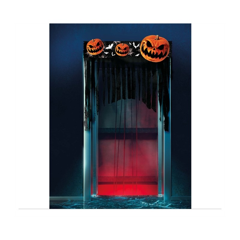 DECORATION HALLOWEEN TOUR DE PORTE CITROUILLE 90 X 30 CM DECORATION HALLOWEEN TOUR DE PORTE CITROUILLE 90 X 30 CM