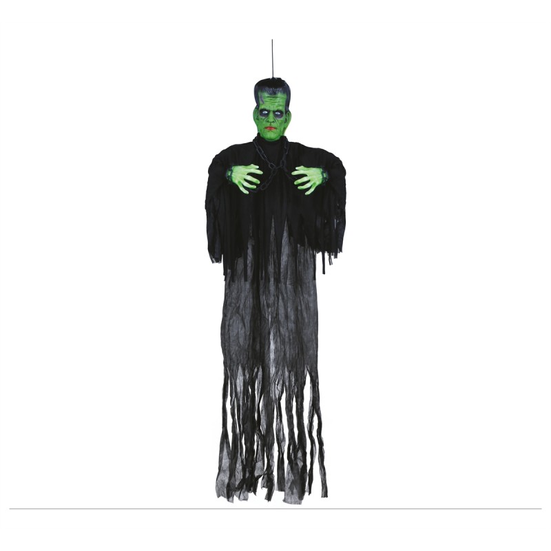 DECORATION HALLOWEEN SUSPENDUE HOMME FRANCK 180 CM LED ET MOUVEMENT DECORATION HALLOWEEN SUSPENDUE HOMME FRANCK 180 CM LED ET MOUVEMENT