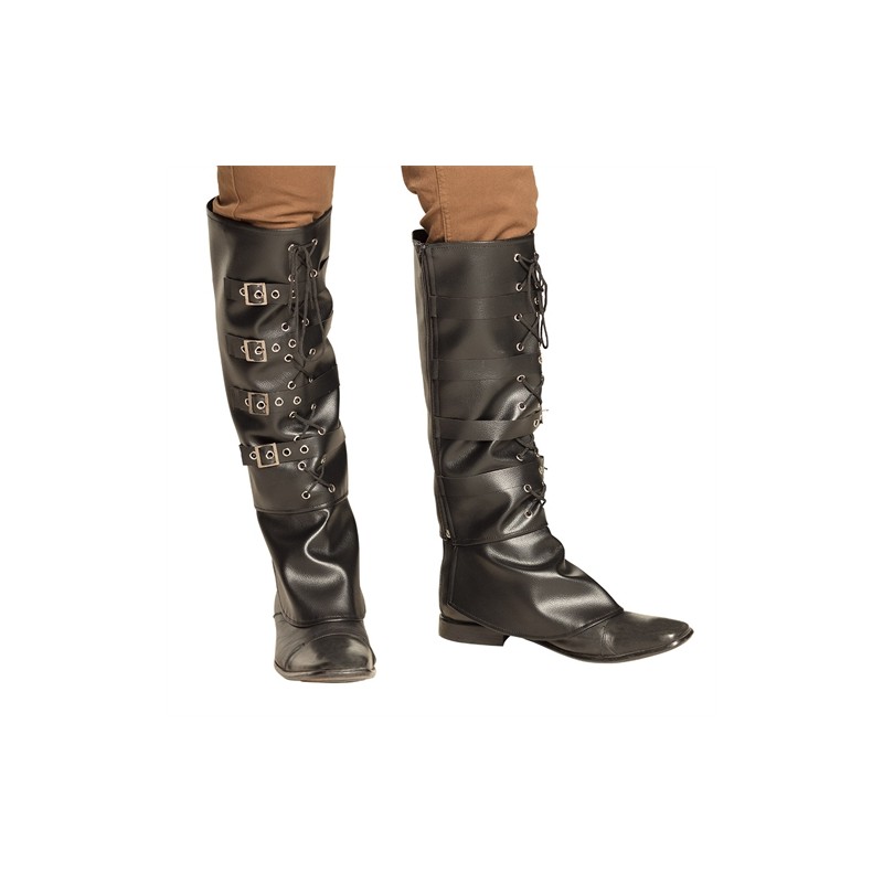 SURBOTTES JAMBIERES SIMILI CUIR NOIRE SURBOTTES JAMBIERES SIMILI CUIR NOIRE