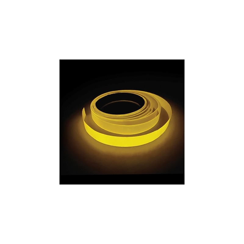 DECORATION RUBAN ADHESIF FLUO JAUNE 5M DECORATION RUBAN ADHESIF FLUO JAUNE 5M