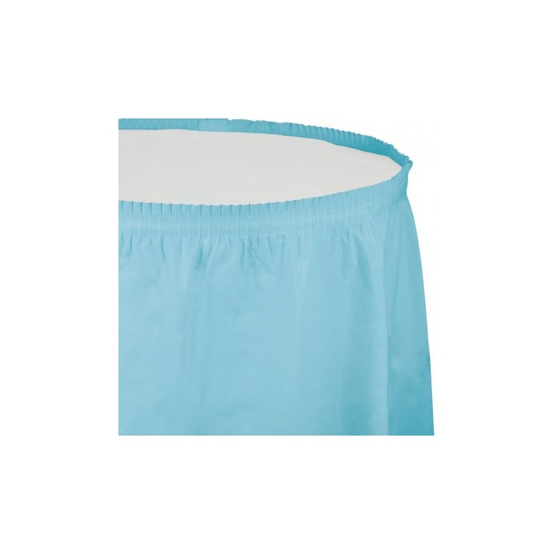 JUPE DE TABLE BLEU CIEL 73.66 CM X 4.26 M JUPE DE TABLE BLEU CIEL 73.66 CM X 4.26 M
