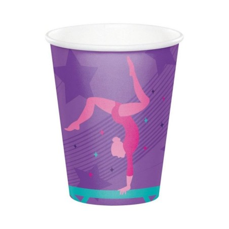 8 GOBELETS GYMNASTIQUE 250 ML 
