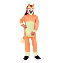 DEGUISEMENT ENFANT CHIEN MARRON BLUEY  TAILLE 6-8 ANS