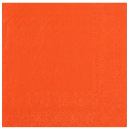25 SERVIETTES PAPIER CRYSTAL ORANGE 33 X 33 CM