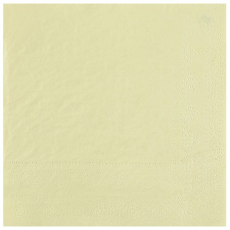 25 SERVIETTES PAPIER CRYSTAL CHAMPAGNE 33 X 33 CM