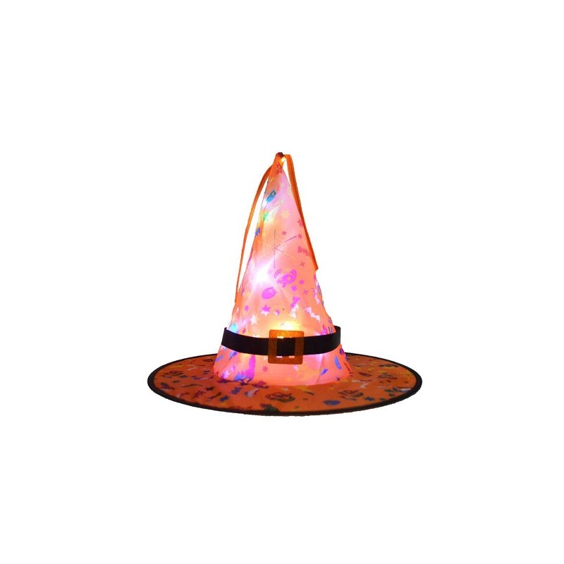 CHAPEAU DE SORCIERE AVEC LED MODEL ASSORTIS CHAPEAU DE SORCIERE AVEC LED MODEL ASSORTIS