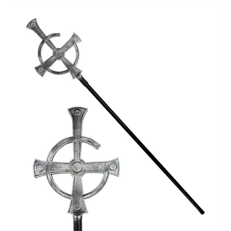 CANNE OU CROSSE AVEC EMBOUT CROIX CELTIQUE CANNE OU CROSSE AVEC EMBOUT CROIX CELTIQUE