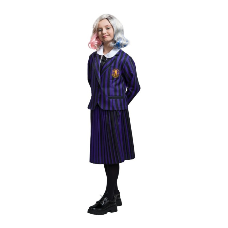 DEGUISEMENT FILLE MERCREDI ADDAMS UNIFORME ECOLIERE VIOLET TAILLE 164 DEGUISEMENT FILLE MERCREDI ADDAMS UNIFORME ECOLIERE VIOLET TAILLE 164