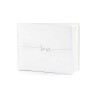 LIVRE D'OR GUEST BOOK BLANC LOVE ARGENT 24 CM X 18,5 CM 22 PAGES