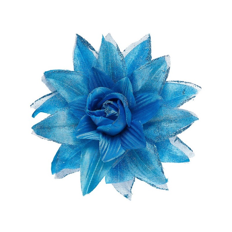 FLEURS POUR CHEVEUX BLEU FLEURS POUR CHEVEUX BLEU