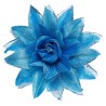 FLEURS POUR CHEVEUX BLEU 