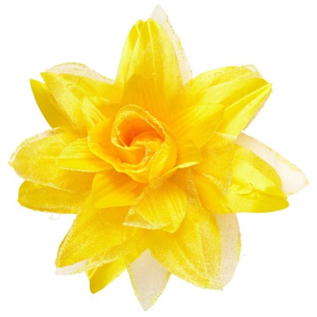 FLEURS POUR CHEVEUX JAUNE