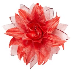 FLEURS POUR CHEVEUX ROUGE