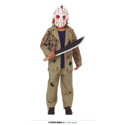 DEGUISEMENT HALLOWEEN VENDREDI DE LA MORT TAILLE 5-6 ANS 