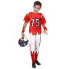 DEGUISEMENT FOOTBALEUR AMERICAIN QUATERBACK ZOMBIE TAILLE 140 CM