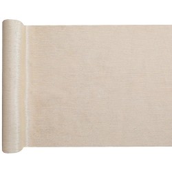 CHEMIN DE TABLE SCINTILLANT OR VELOUR FILIGRANE OR 28 CM X 2.5 M 