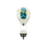 BALLON METALLIQUE BLANC BLEU CANARD ET OR 40 X 86 CM