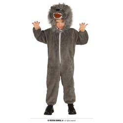 DEGUISEMENT ENFANT LOUP GRIS TAILLE 3-4 ANS 