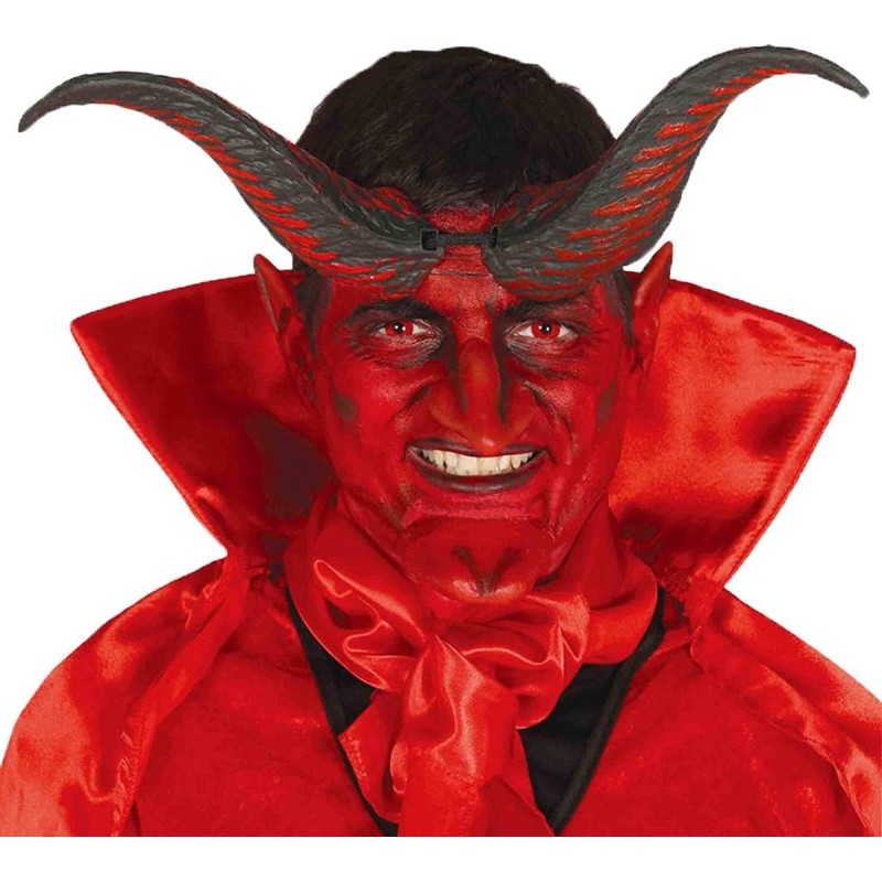 CORNES DE DIABLE ROUGE 20 CM CORNES DE DIABLE ROUGE 20 CM