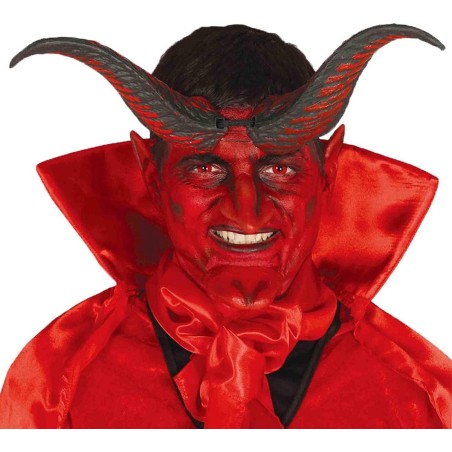 CORNES DE DIABLE ROUGE 20 CM 