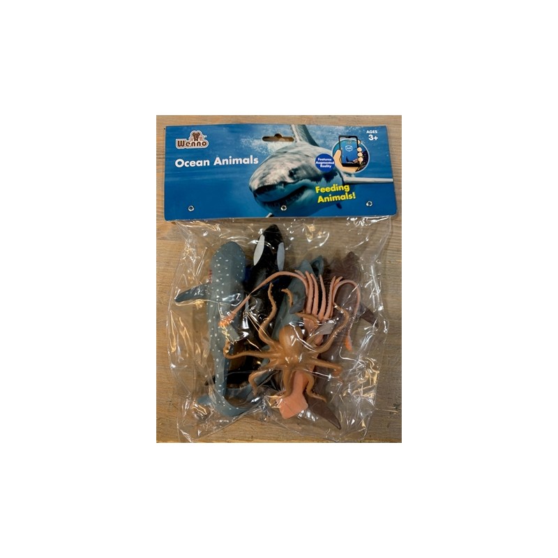 6 FIGURINES ANIMAUX DE LA MER 