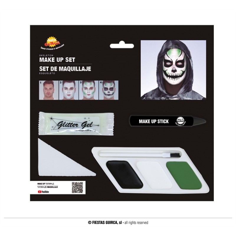 KIT MAQUILLAGE SQUELETTE HALLOWEEN KIT MAQUILLAGE SQUELETTE HALLOWEEN