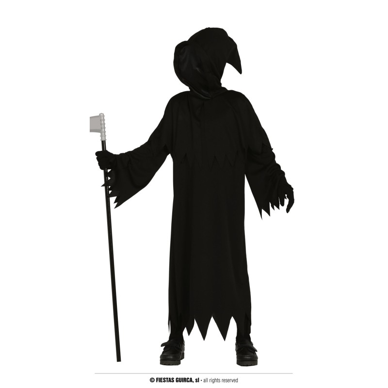 DEGUISEMENT FAUCHEUSE TUNIQUE A CAPUCHE NOIRE TAILLE 7-9 ANS DEGUISEMENT FAUCHEUSE TUNIQUE A CAPUCHE NOIRE TAILLE 7-9 ANS