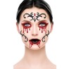 BIJOUX OU STRASS  GLITTER DE VISAGE VAMPIRESSE ROUGE NOIR