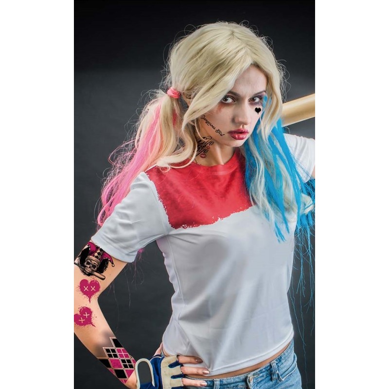 TATOUAGE DANGEROUS GIRL OU HARLEQUIN 30 X 40 CM TATOUAGE DANGEROUS GIRL OU HARLEQUIN 30 X 40 CM