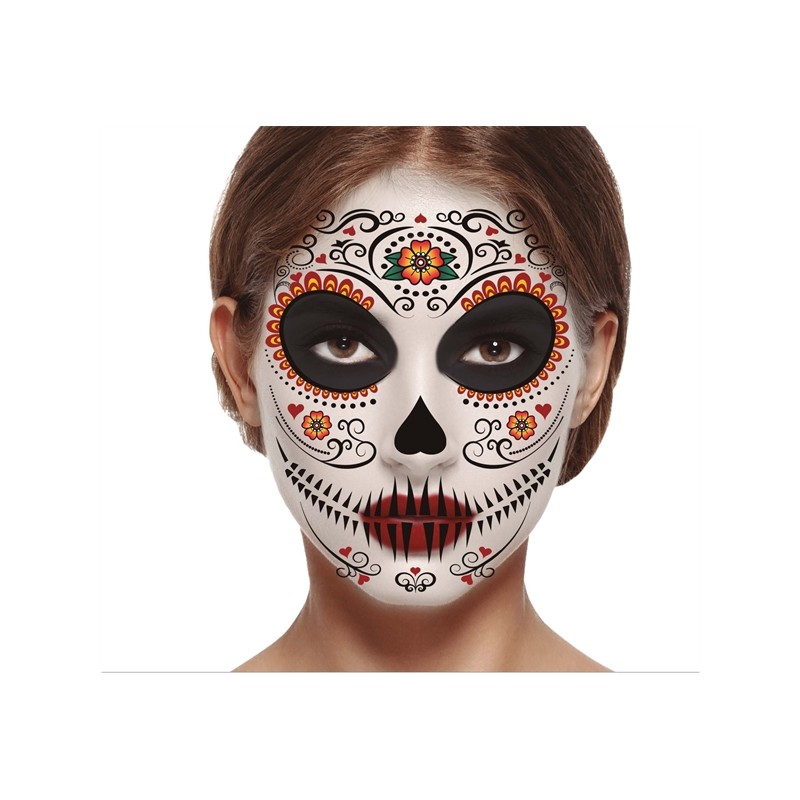 TATOUAGE CATRINA OU DAY OF THE DEAD 30 X 14 CM TATOUAGE CATRINA OU DAY OF THE DEAD 30 X 14 CM