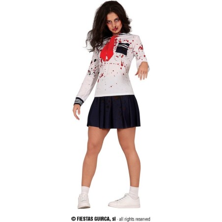 DEGUISEMENT HALLOWEEN  FEMME ETUDIANTE ZOMBIE  TAILLE L