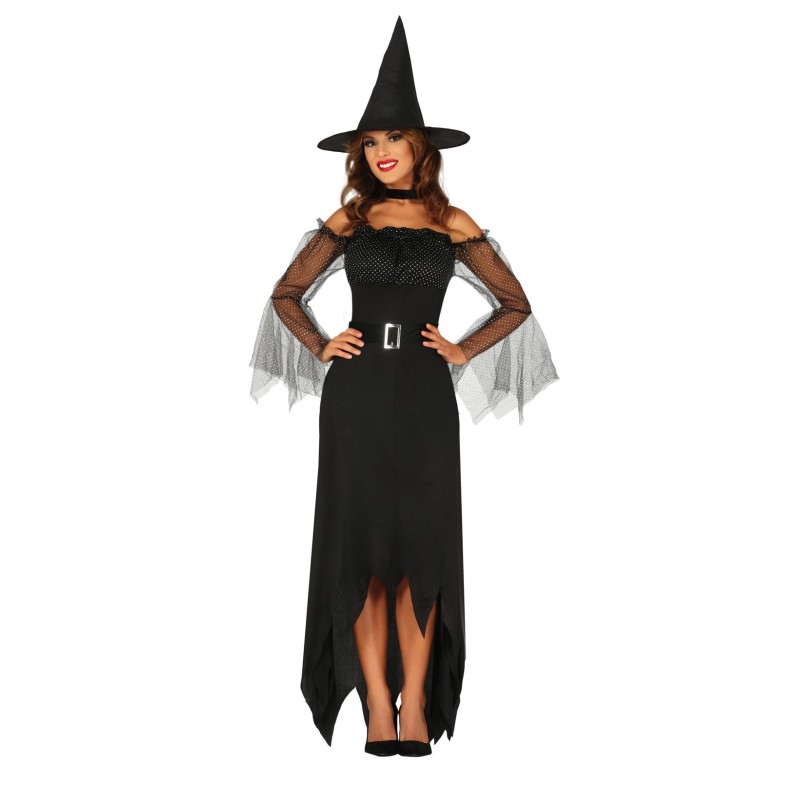 DEGUISEMENT HALLOWEEN FEMME SORCIERE NOIR TAILLE M DEGUISEMENT HALLOWEEN FEMME SORCIERE NOIR TAILLE M