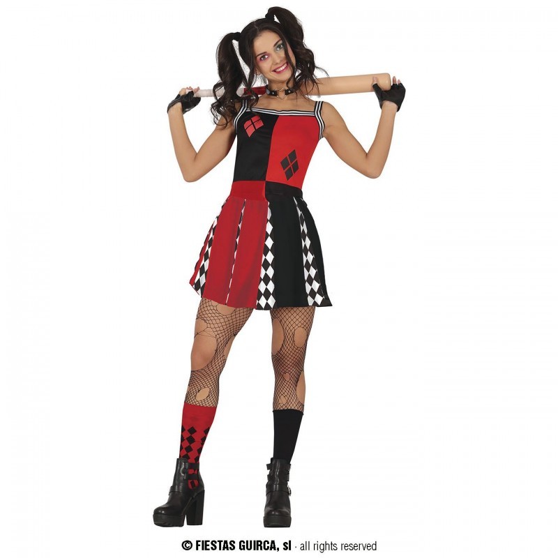 DEGUISEMENT HARLEQUINE CHEERLEADER TAILLE L DEGUISEMENT HARLEQUINE CHEERLEADER TAILLE L