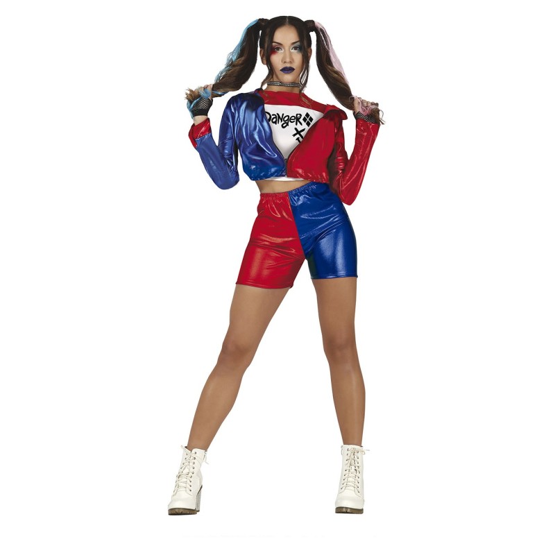 DEGUISEMENT DANGEROUS GIRL HARLEQUIN FEMME TAILLE XL DEGUISEMENT DANGEROUS GIRL HARLEQUIN FEMME TAILLE XL