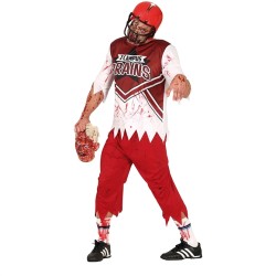 DEGUISEMENT HALLOWEEN  JOUEUR DE FOOT AMERICAIN ZOMBIE TAILLE L