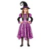DEGUISEMENT HALLOWEEN SORCIERE VIOLET ET NOIR ETOILE TAILLE 10-12 ANS