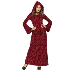 DEGUISEMENT HALLOWEEN  SORCIERE ROUGE ARRABESQUE  TAILLE S