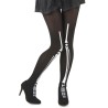 COLLANT NOIR IMPRESSION SQUELETTE BLANC ADULTE