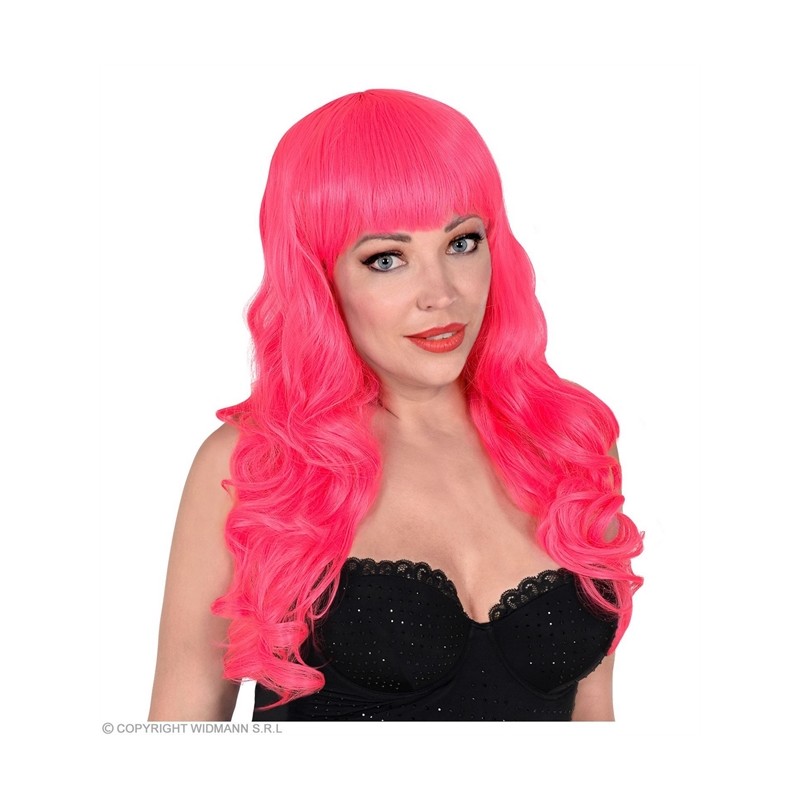 PERRUQUE BELLA LONGUE CHEVEUX ONDULES FUSCHIA 