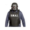 CASQUE ANTI EMEUTE NOIR DE POLICE SWAT ADULTE