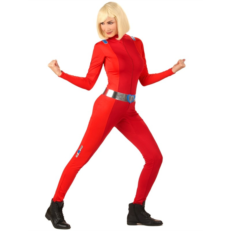 DEGUISEMENT ESPIONNE DE CHOC ROUGE TAILLE M 