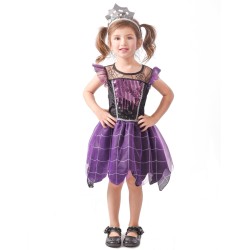 DEGUISEMENT HALLOWEEN SORCIERE VIOLETTE  TAILLE M OU 7-9 ANS