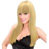 PERRUQUE CHEVEUX LONGS LISSES AVEC FRANGE BLONDE BEAUTIFUL 