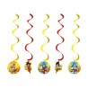 SET DE 5 SUSPENSIONS SWIRL DRAGON BALL Z DIA 17 CM X 60 CM
