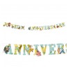 GUIRLANDE JOYEUX ANNIVERSAIRE ONE PIECE LUFFY 200 X 16 CM